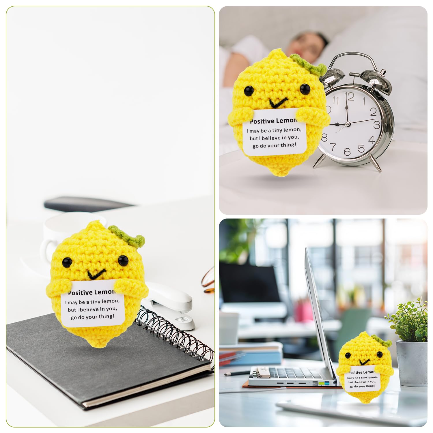 Amazon.com: Positive Lemon, Crochet Lemon Emotional Cute Positive